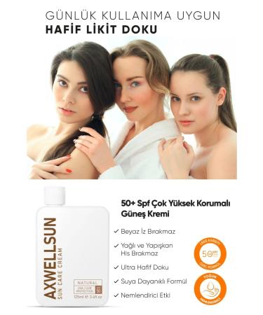 AXWELL Premium Sun Care Cream- Anti-Spot Sunscreen Cream Spf50 125ml - Buy Online on GoSupps.com