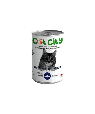 colezium CLZ205 Low Grain Salmon Adult Cat Canned Wet Food 400 gr