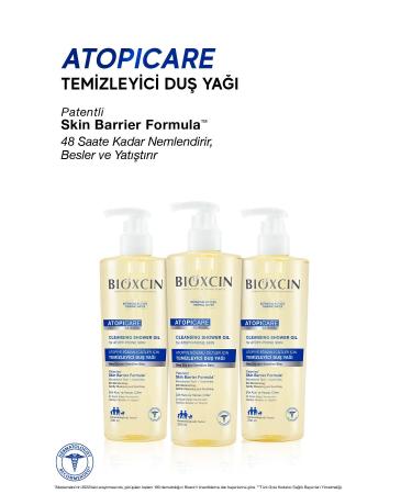 Bioxcin Atocare Cleansing Shower Oil 500 ml 2 Pieces - Buy Online on GoSupps.com