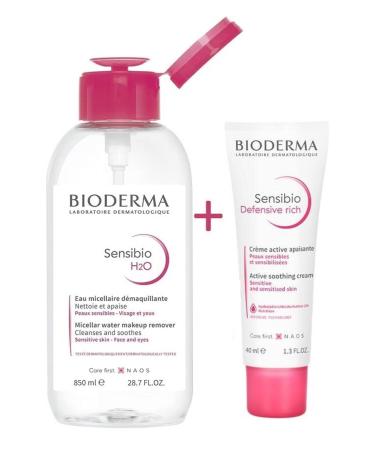 Bioderma Sensibio H2o 850 ml Sensibio Defensive Rich Cream 40 ml