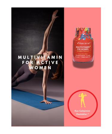 Vitacoral Multivitamin For Women 30 Herbal Capsules - Dietary Supplement Containing Vitamins and Minerals - Buy Online on GoSupps.com