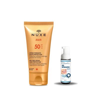 Nuxe Sun Creme Fondante Visage Haute Protection Spf50 50ml + Teeth Whitening Foam