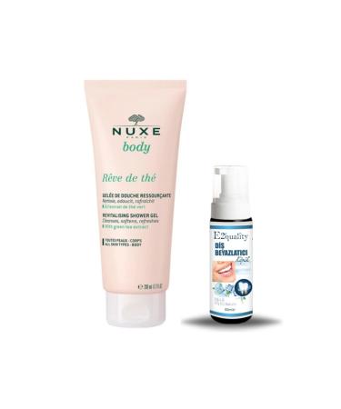 Nuxe Body Reve De The Revitalizing Shower Gel 200 ml + Gift Teeth Whitening Foam