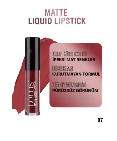 Lollis Matte Liquid Lipstick 07 /matte Liquid Lipstick 07 - Buy Online on GoSupps.com