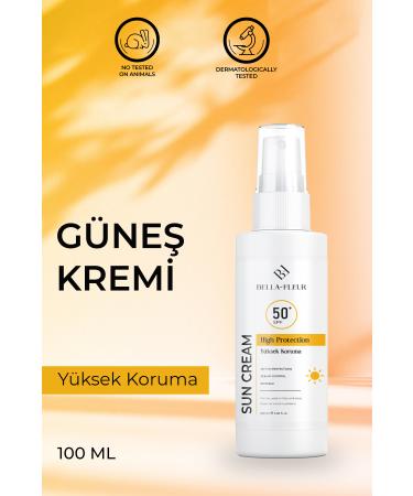 BELLA FLEUR Sun Cream 50 Spf+ High Protection Uvb+uva