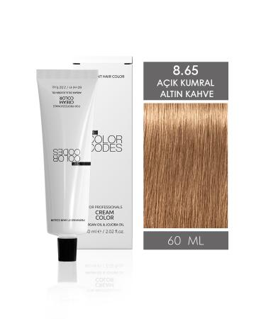 THE COLOR CODES CREAM COLOR 8.65 LIGHT BLUE GOLDEN BROWN 60ML