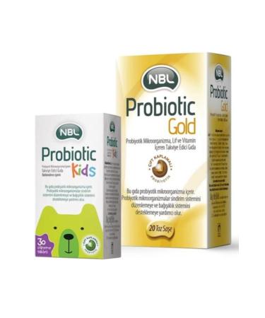 NBL Probiotic Gold 20 Sachet and Probiotic Kids 30 Tablets