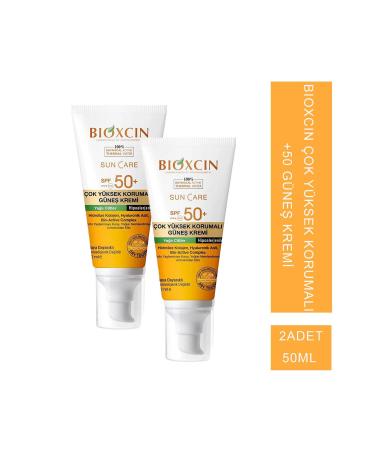 Bioxcin Care Sun Cream Oily Skin Spf50 50 ml 2 Pieces - Buy Online on GoSupps.com