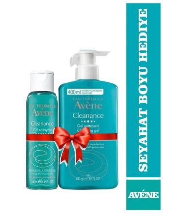 Avene Av ne Cleanance Gel Nettoyant Cleansing Gel 400 ml Travel Size 100 ml Gift