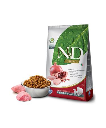 N & D Prime Chicken Pomegranate Medium Maxi Grain Free Adult Dog Food 2.5 Kg