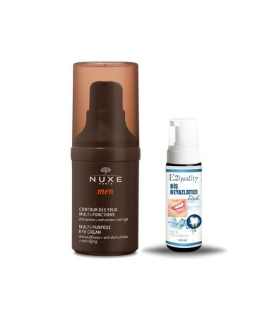 Nuxe Men Eye Contour Cream 15 ml + Gift Teeth Whitening Foam