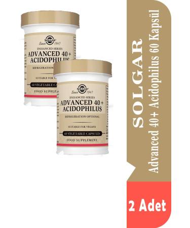 Solgar Advanced 40 Acidophilus 60 Capsules 2 Pieces