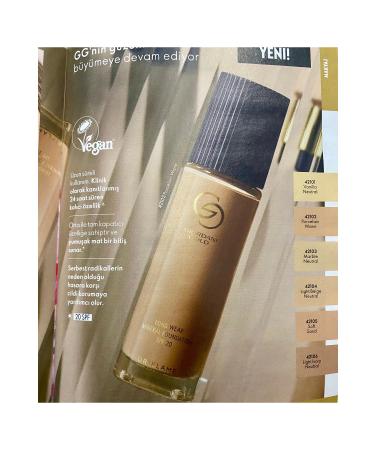 Oriflame Giordani gold long wear mineral foundation cosmeticmarketim vanilla neutral