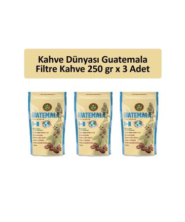 Coffee World Guatemala Filter Coffee 250 gr X 3 Pieces