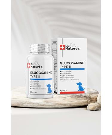 Dr. Nature's Drnatures DOG GLUCOSAMINE TYPE II Joint Support Nutritional Supplement for Dogs (75 Tablets) - Buy Online on GoSupps.com