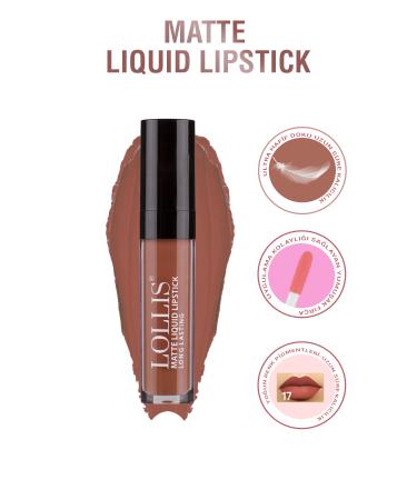 Lollis Matte Liquid Lipstick 17 / Matte Liquid Lipstick 17 - Buy Online on GoSupps.com