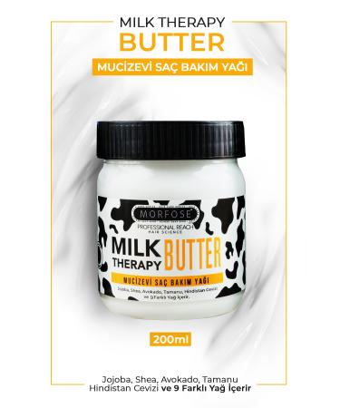 Morfose Milk Therapy Butter Oil Miraculous Hair Care Oil 200 ml - Hair Loss Prevention Nourishing Repairing