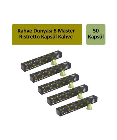 Coffee World 8 Master Ristretto Coffee Capsules x 5 Pieces