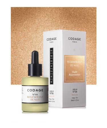 Codage MOISTURIZING ILLUMINATING-SHINING NIGHT RENEWAL N 08 SERUM 30 ML DKHAIR619