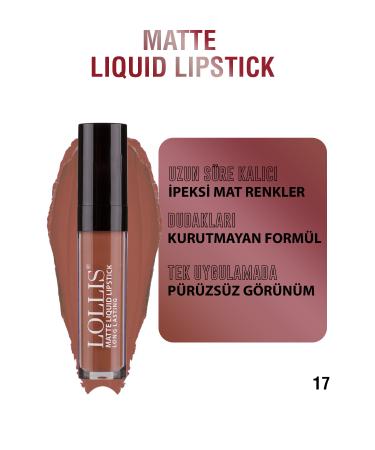 Lollis Matte Liquid Lipstick 17 / Matte Liquid Lipstick 17 - Buy Online on GoSupps.com