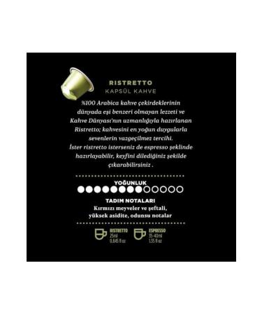 Coffee World 8 Master Ristretto Coffee Capsules x 5 Pieces - Buy Online on GoSupps.com