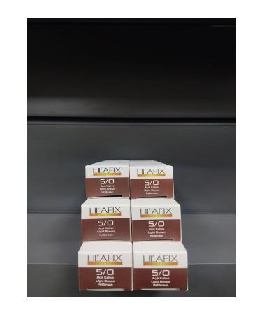 Lilafix Light Brown Hair Dye 60mlx6 Pieces..big zellik300424112