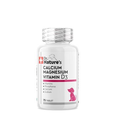 Dr. Nature's Drnatures Dog Calcium Magnesium Dog Calcium Joint Support Nutritional Supplement (75 Tablets) - Buy Online on GoSupps.com
