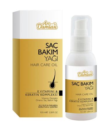 Bee Drops Herbal Hair Care Oil Keratin Complex and Vitamin E 100 ml - Buy Online on GoSupps.com