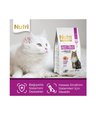 Nutri Feline Nutri Sterilized Grain-Free Salmon Cat Food 10 Kg - Buy Online on GoSupps.com