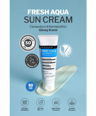 DERMA FACTORY Water Based Moisturizing Sun Cream Derma Factory Fresh Aqua Sun Cream SPF 50+ PA++++ - Buy Online on GoSupps.com