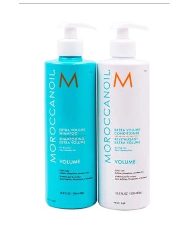 Moroccanoil Mororccanoil Volume Volume and Flexibility Enhancing Shampoo and Conditioner 16.9 FL.OZ.+16.9 FL.OZ.