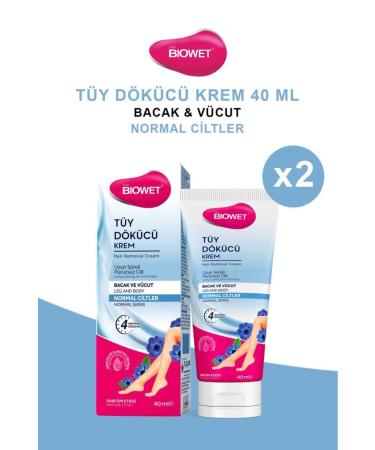 biowet Hair Removal Cream All Skin 40ml X2
