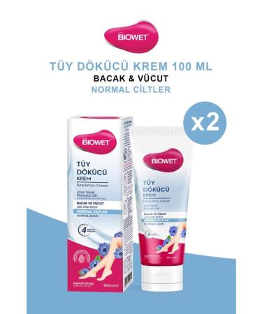 biowet Hair Removal Cream for Normal Skin 100ml X2
