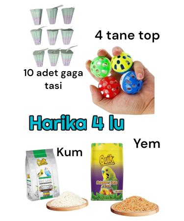 ozzipetshop Bird Food + Bird Ball + Bird Sand + Beak Stone