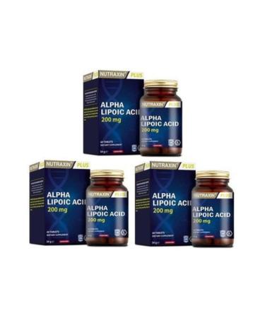 Nutraxin Alpha Lipoic Acid 60 Tablets X 3 Pieces