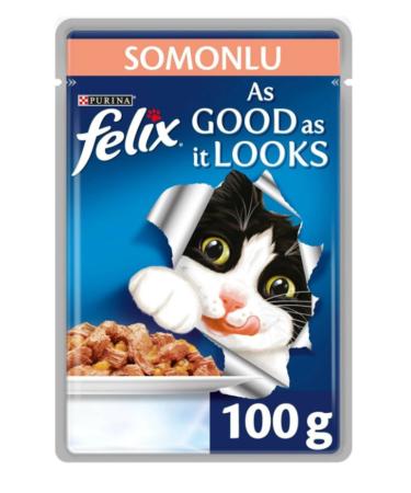 FELIX Salmon Adult Cat Pouch 40 Pieces