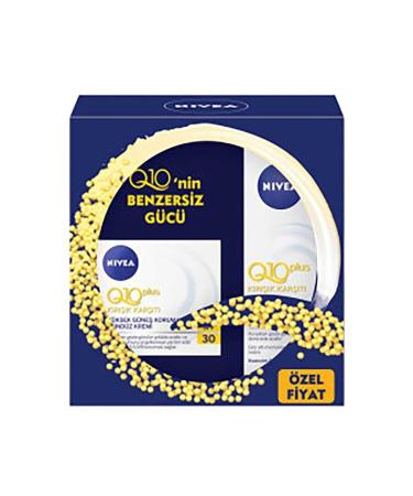 NIVEA Q10 Sun Protection Day Cream Spf30 & Q10 Eye Contour Care Cream 15 Ml