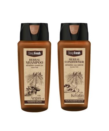 Deep Fresh Herbal Herbal Hair Conditioner Keratin Essence Dry and Damaged Hair 500 Ml & Herbal Herbal