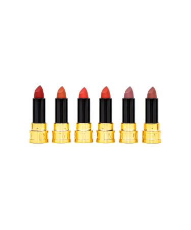 Roesia Rose Cosmetics Rose Color Matte Lip Stick 6-Piece Lipstick Series