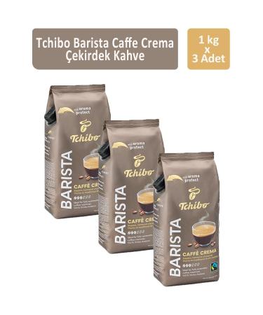 Tchibo Barista Caff Crema Bean Coffee 1000 gr x 3 Pieces