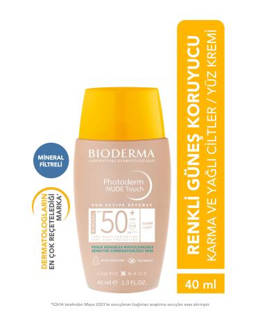 La Roche Posay Photoderm Nude Touch SPF50+ Light Combination Oily Skin Concealer Tinted Sun Cream 40 ml