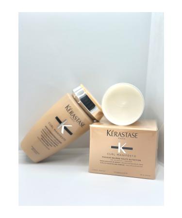 Kerastase Curl Manifesto Moisturizing Shampoo for Wavy and Curly Hair 250ml and Hair Mask 200ml/GEMS