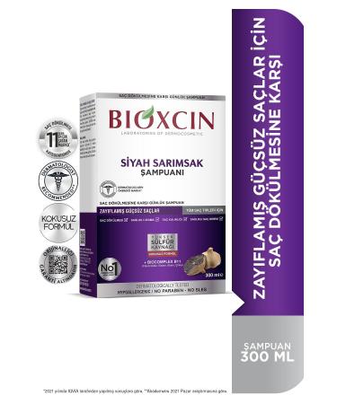Bioxcin Black Garlic Shampoo 300 Ml | Weak Hair