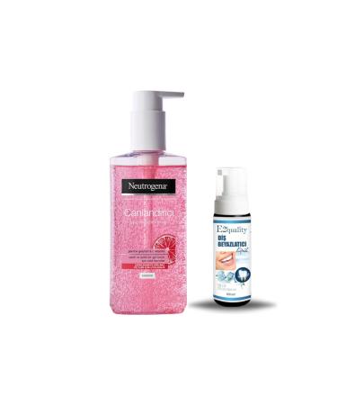 Neutrogena Refreshing Oil-Free Facial Cleanser 200ml + Free Teeth Whitening Foam