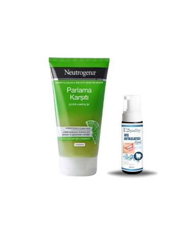 Neutrogena Anti-Shine Oil-Free Peeling Gel 150ml + Teeth Whitening Foam