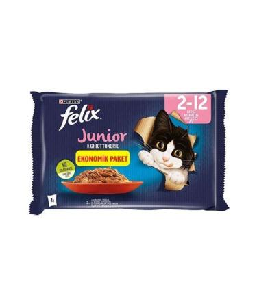 Purina Felix Multi Pack Junior 85 Gr 4 Pieces Cat Food