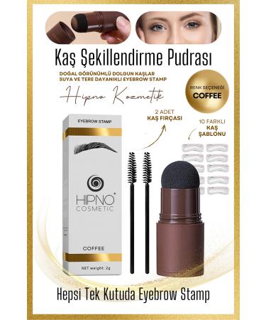 Eyebrow Stamp Eyebrow Stamp Eyebrow Powder and Shaping Kit - Coffee (EYEBROW POWDER EYEBROW SHADOW)