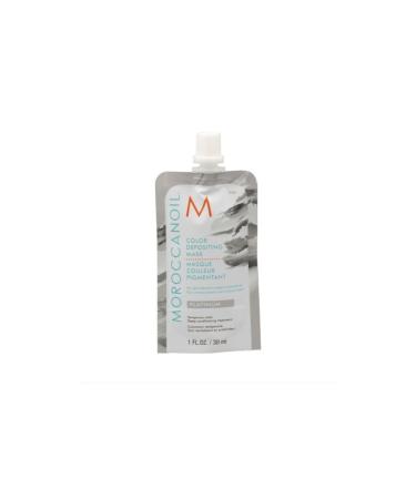 Moroccanoil Color Refreshing Mini Hair Mask for Medium and Light Blonde Hair 30ml-Platinum