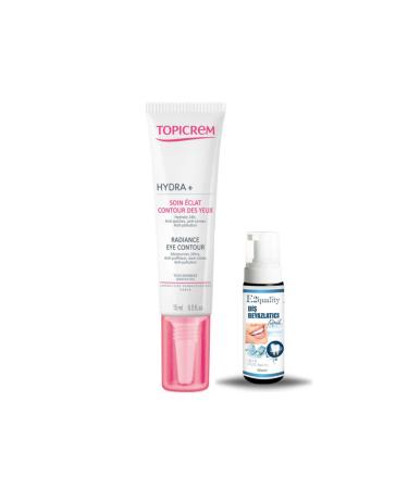 Topicrem Hydra + Radiance Eye Contour Eye Contour Care Cream 15ml + Gift Teeth Whitening Foam