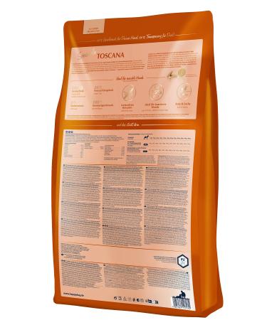 Happy Dog Toscana Duck and Salmon Dog Food 4 kg - Buy Online on GoSupps.com